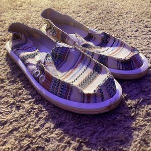sanok shoes tribal print